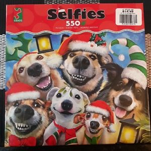 Xmas Dog Party Jigsaw Puzzle 550 pc SELFIES